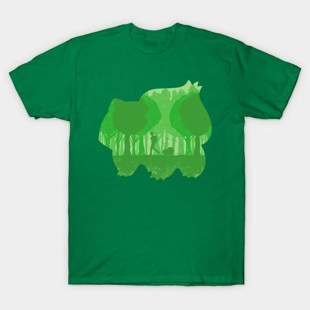 Green companion Pokemon Bulbasaur T-Shirt - The Shirt List