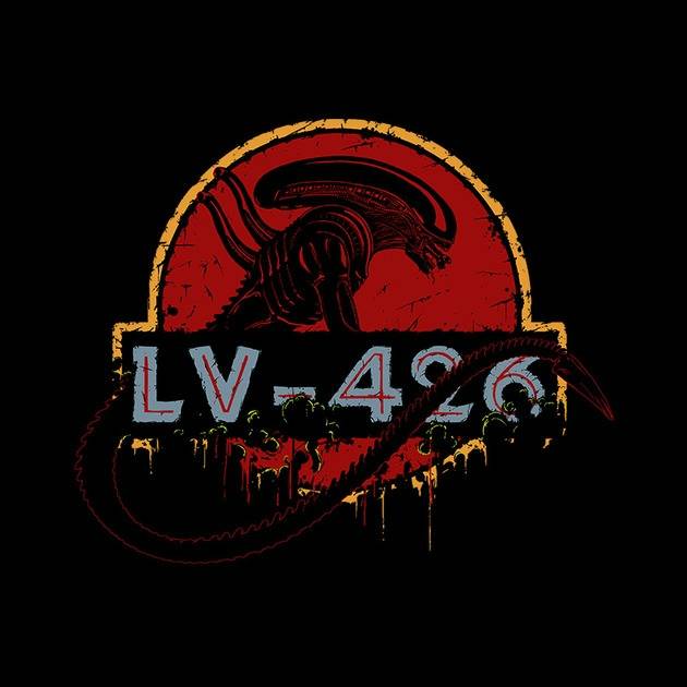 Mens Aliens Lv-426 Official Fashion T-Shirts 