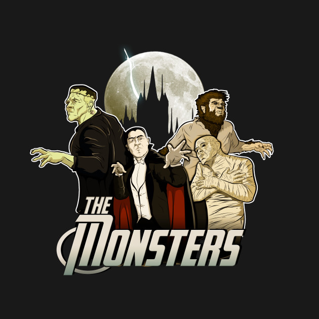 Classic Horror Movie Monsters T-Shirt - The Shirt List