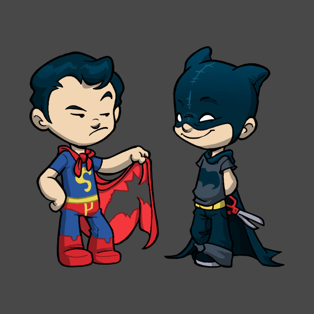 Bat Scissors - Superman/Batman T-Shirt - The Shirt List