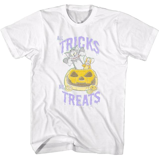 All Tricks No Treats Tom and Jerry T-Shirt - The Shirt List